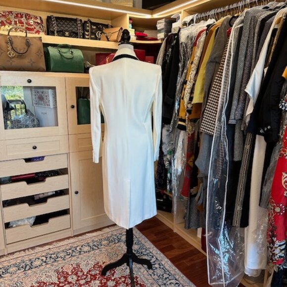 Alexander McQueen Size 44 Off-white and Black Coat - Picture 4 of 11